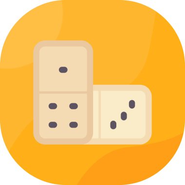 Zar düz vektör simgesi