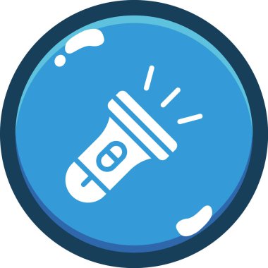 İzole edilmiş tek bir ampul simgesinin vektör çizimi