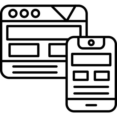 tarayıcı tasarım vektör çizimi