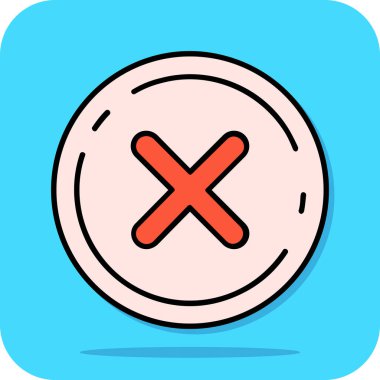 çapraz işaret simgesi, vektör, illüstrasyon yok