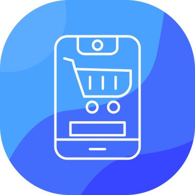 İnternetten alışveriş. Basit resimleme