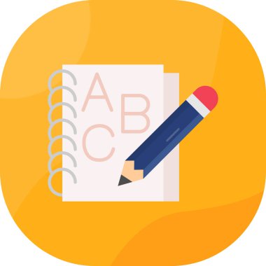 Kalem. Web simgesi basit illüstrasyon