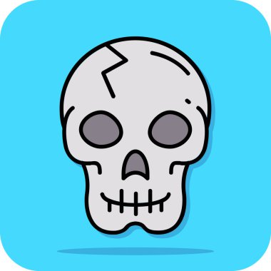 Kurukafa simgesi vektör illüstrasyonu