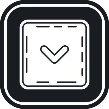 işaretleme simgesi, basit tasarım illüstrasyonu