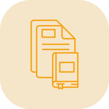 Dosya klasör vektör satırı simgesi