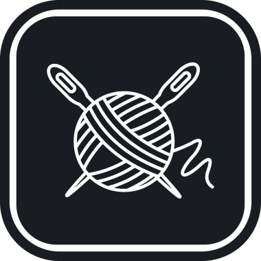 Örgü ikonu. Web tasarımı için basit örgü vektör simgesi çizimi