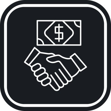 Web için dolar simgesi, vektör illüstrasyonu