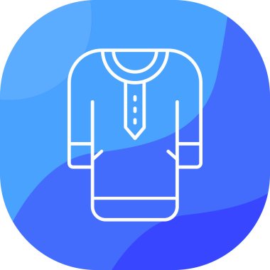 Bir elbise simgesinin vektör illüstrasyonu