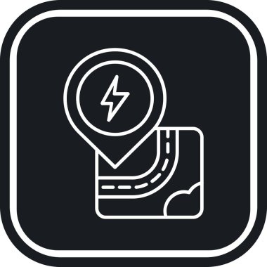 konum simgesi, vektör çizimi