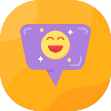 Mutlu bir gülümseme Basit resimleme