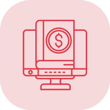 Modern bilgisayar simgesinin vektör illüstrasyonu