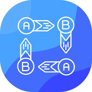 yön ikonu vektör illüstrasyonu