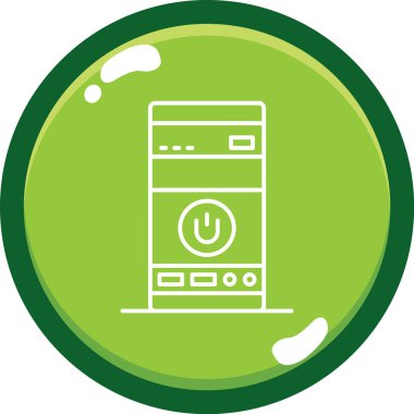 Buzdolabı simgesi, vektör çizimi