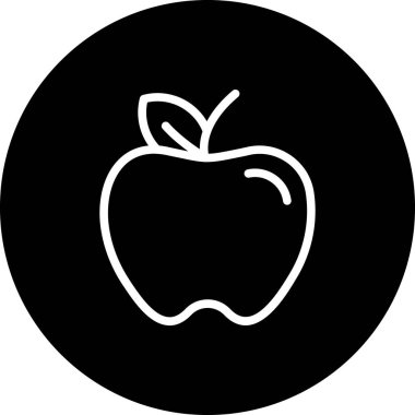 elma web simgesi, vektör çizim