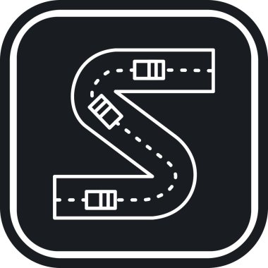 Rotadan. Web simgesi basit illüstrasyon