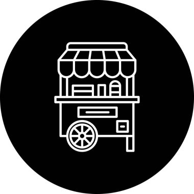 Gıda modern simgesinin vektör çizimi