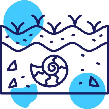 Mavi çizgili su damlası ve beyaz arkaplanda izole edilmiş güneş ikonu. vektör illüstrasyonu