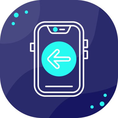 Akıllı telefon simgesinin vektör illüstrasyonu