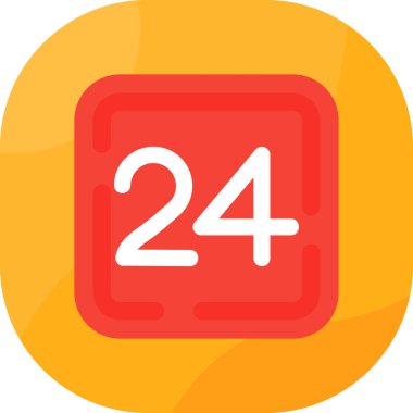 Bir takvim simgesinin vektör illüstrasyonu