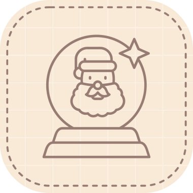 Noel Baba ikon vektör çizimi beyaz arka planda izole edildi. Noel Baba.