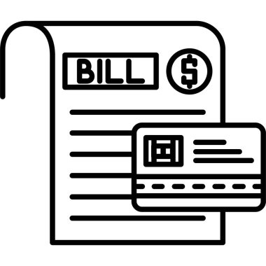 fatura fatura fatura simgesi taslak biçimi