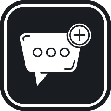 Soyut arkaplanda konuşma balonu simgesi izole edildi