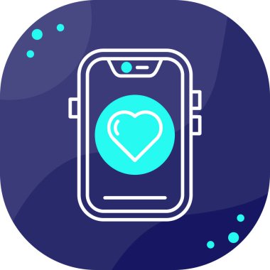 Cep telefonu. Web simgesi basit illüstrasyon