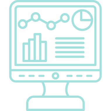 analiz simgesi, vektör illüstrasyonu