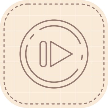 Müzik çalar modern simgesinin vektör illüstrasyonu