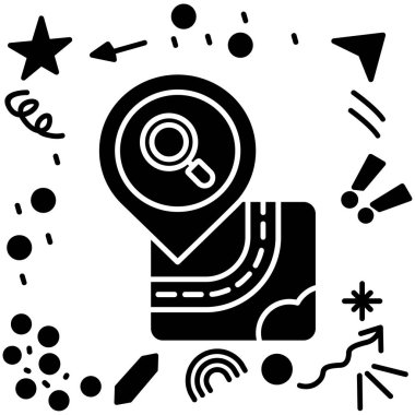 pusula konumu simgesi ana hat biçiminde