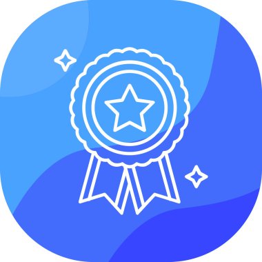 Rozet madalyası simgesi - taslak biçimi