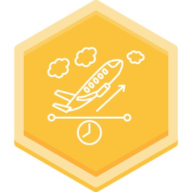 uçuş düzlemi vektör illüstrasyonu