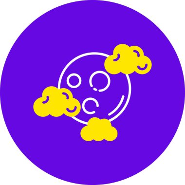 Bulut simgesinin vektör illüstrasyonu