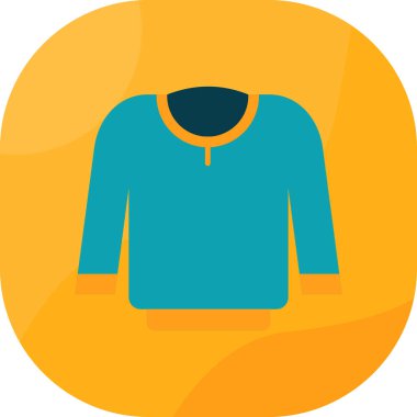 Kıyafetler. Web simgesi basit illüstrasyon