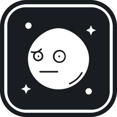 Bir uzaylı simgesinin vektör çizimi