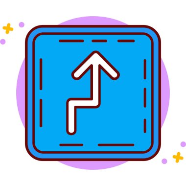 Ok. Web simgesi basit illüstrasyon