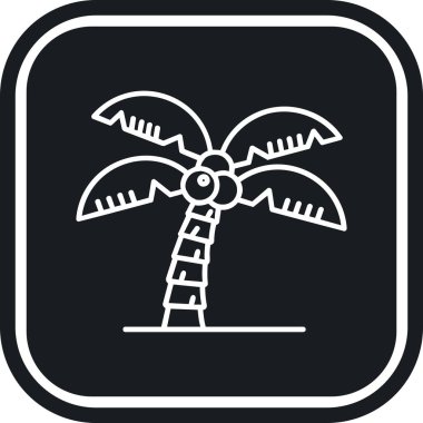 Tek izole avuç simgesinin vektör illüstrasyonu