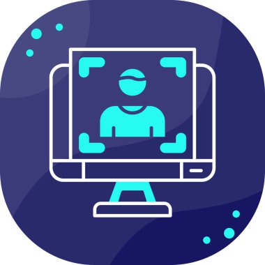 Bilgisayar. Web simgesi basit illüstrasyon