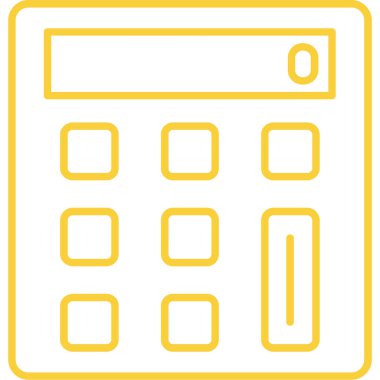 Banka hesap makinesi simgesi. beyaz arkaplanda izole edilmiş web tasarımı için banka hesap makinesi vektör simgesi