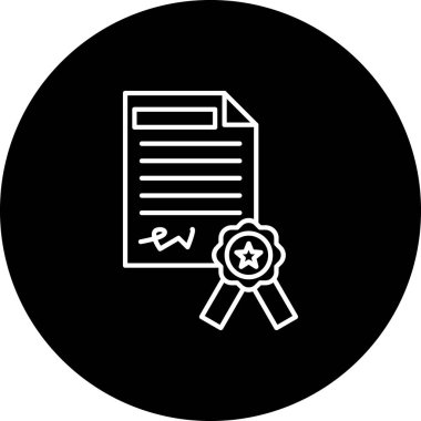 diploma. Web simgesi basit illüstrasyon