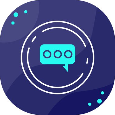 Sohbet simgesinin vektör illüstrasyonu