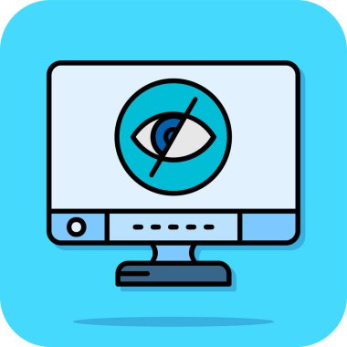 Göz simgesi, vektör illüstrasyonu