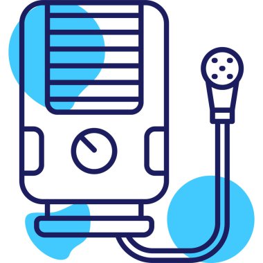 Bir gaz simgesinin vektör illüstrasyonu