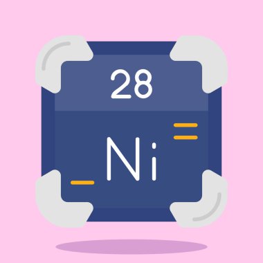 Kimyasal formülün yassı tasarım simgesi. vektör.