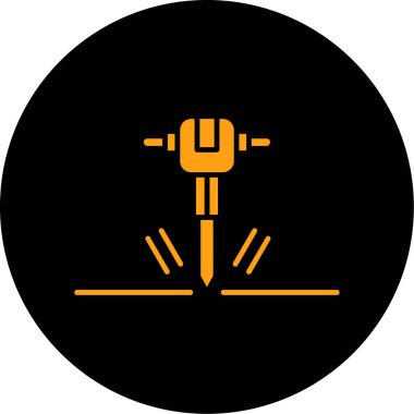 Kaya matkabı ağ simgesi, vektör illüstrasyonu