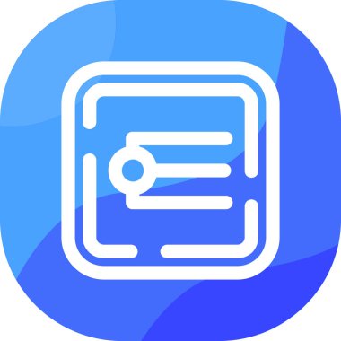 Mavi bir simgenin vektör illüstrasyonu