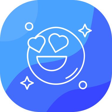 Mutlu emoji ikonu, modaya uygun düz stil tasarımı. Beyaz arka planda. vektör illüstrasyonu