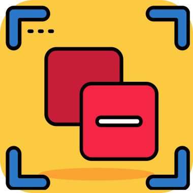 kutu teslim paketi simgesi - taslak biçimi