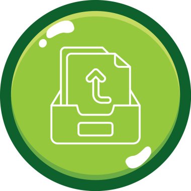 belge dosya simgesi, vektör illüstrasyonu