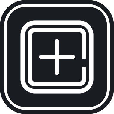 Artı. Web simgesi basit illüstrasyon